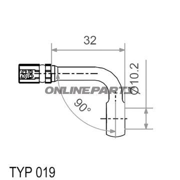 Typ019 10Mm 90Deg Silver Banjo Variotyp019 10 Mm 90 Silber