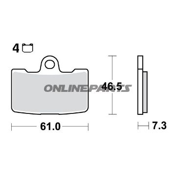 Brake Pads Sintered Sv Trwaltn 7323165