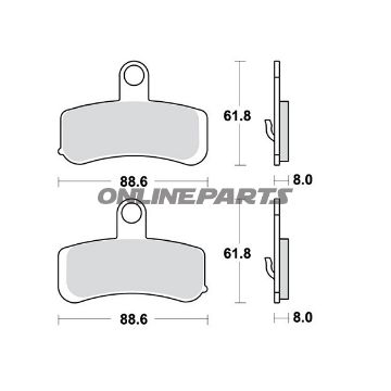 Brake Pads Sintered Trwaltn 7321391