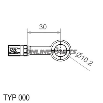 Typ000 10Mm 0Deg Red Banjo Variotyp000 10 Mm 0 Rot