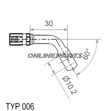 Typ006 10Mm 60Deg Red Banjo Variotyp006 10 Mm 60 Rot