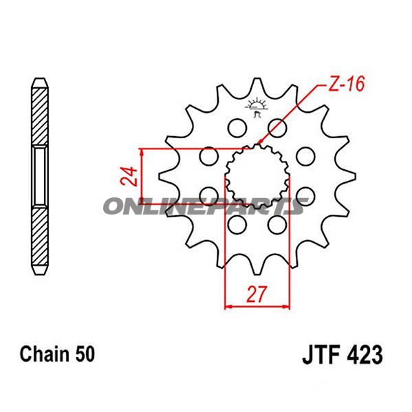 Front Sprocket 18Tooth Pitch 530Narrow Spline 24/27