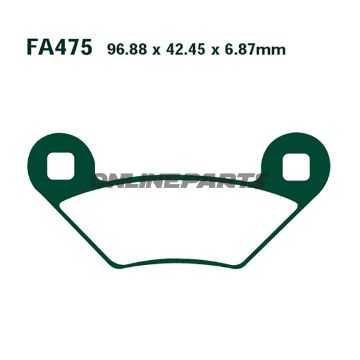 Brake Pads Sintered R Ebc Fa475rmx