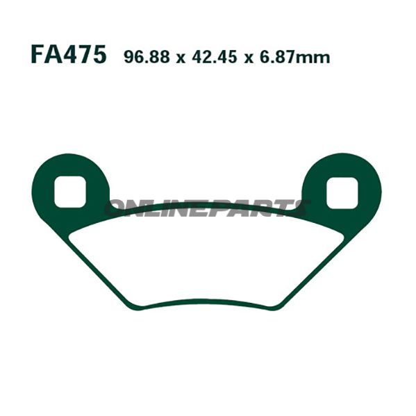 Brake Pads Sintered R Ebc Fa475rmx