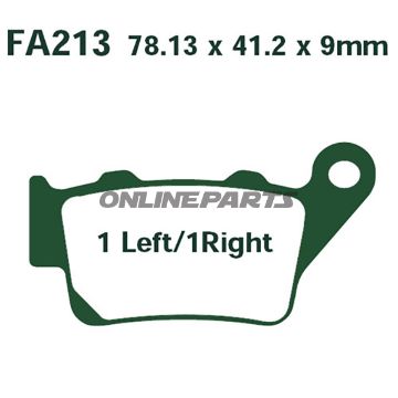 Brake Pads Sintered Hh Ebc Fa213hhaltn 7870876