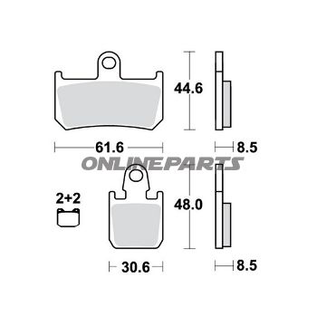 Brake Pads Carbon Crq Trwaltn 7320011