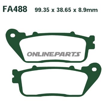 Brake Pads Sintered Hh Ebc Fa488hhaltn 7870504