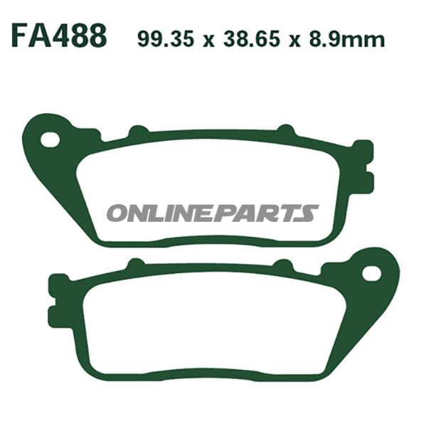 Brake Pads Sintered Hh Ebc Fa488hhaltn 7870504