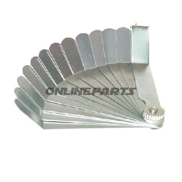 Feeler Gauge Set 0.203-0.660 Imperialjmp 12 Blades Offset