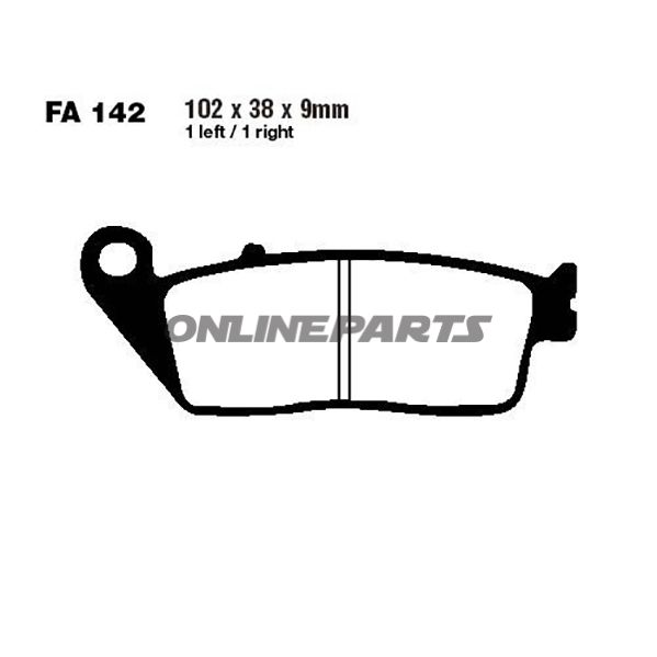 Brake Pads Scooter Ebc Sfa142oder 7870204