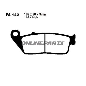 Brake Pads Scooter Sintered Hh Ebc Sfa142hhaltn 7872997