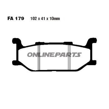 Brake Pads Scooter Sintered Hh Ebc Sfa179hhaltn 7873037