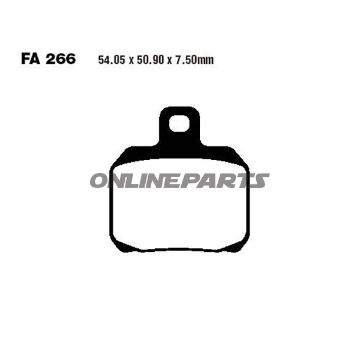 Brake Pads Scooter Sintered Hh Ebc Sfa266hhaltn 7873722
