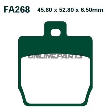 Brake Pads Scooter Sintered Hh Ebc Sfa268hhaltn 7870397