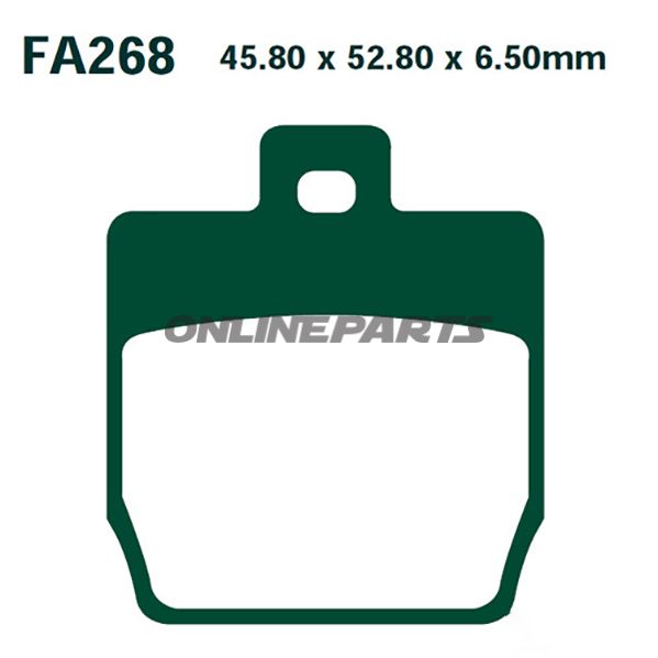 Brake Pads Scooter Sintered Hh Ebc Sfa268hhaltn 7870397
