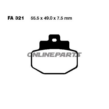 Brake Pads Scooter Sintered Hh Ebc Sfa321hhaltn 7873896
