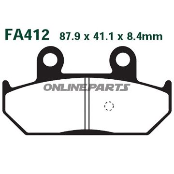Brake Pads Scooter Sintered Hh Ebc Sfa412hhaltn 7874035