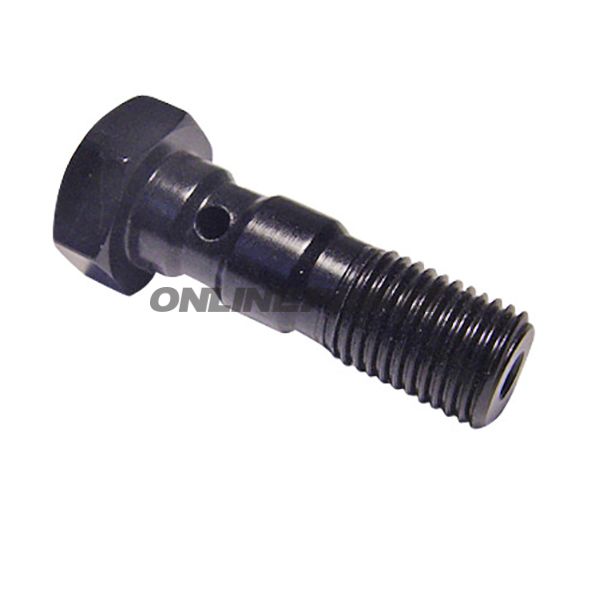 Banjo Bolt Double 3/8´-24 Blackalu Schwarz