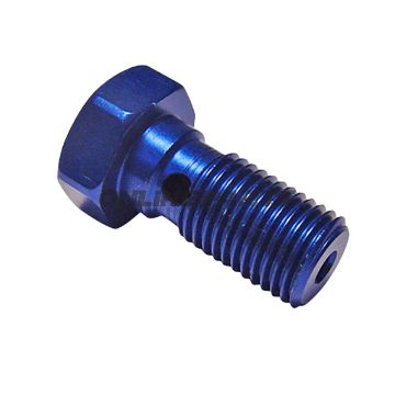 Banjo Bolt Single 3/8´-24 Bluealu Blau