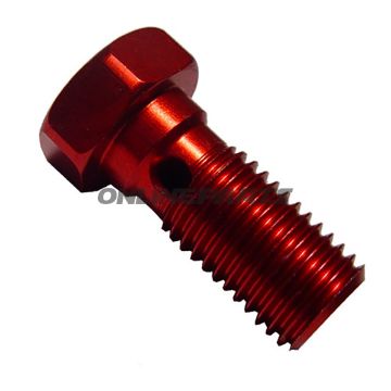 Banjo Bolt Single 3/8´-24 Redalu Rot