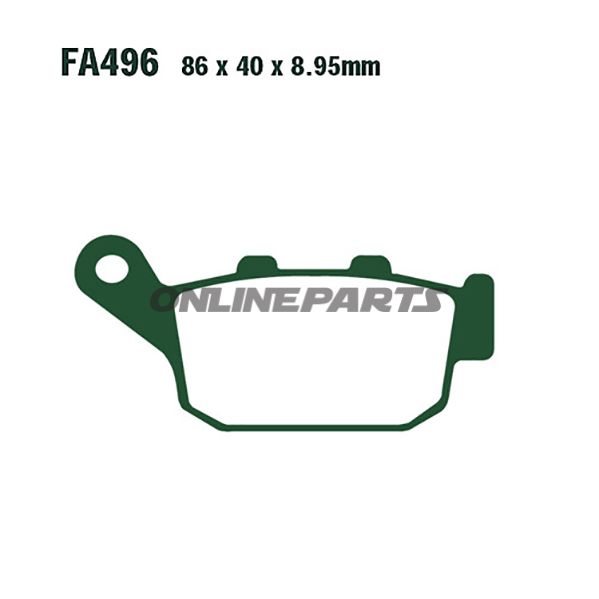 Brake Pads Sintered Hh Ebc Fa496hhaltn 7875362