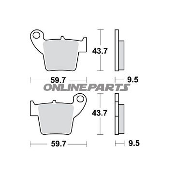 Brake Pads Sintered Si Trwaltn 7323926