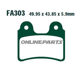 Brake Pads Std Ebc Fa303ttaltn 7871100