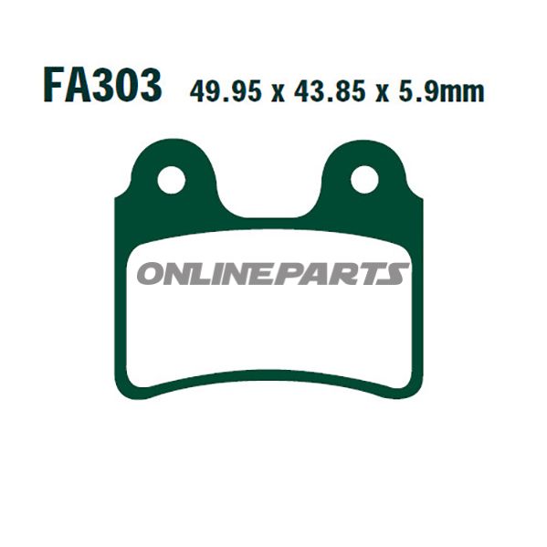Brake Pads Std Ebc Fa303ttaltn 7871100