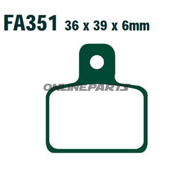 Brake Pads Std Ebc Fa351ttaltn 7871101