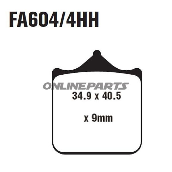 Brake Pads Sintered Hh Ebc Fa604/4Hhaltn 7870223