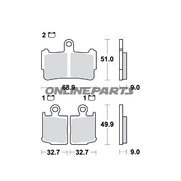 Brake Pads Sintered Trwaltn 7323249