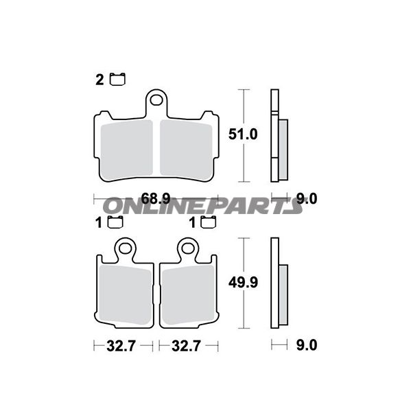 Brake Pads Sintered Trwaltn 7323249
