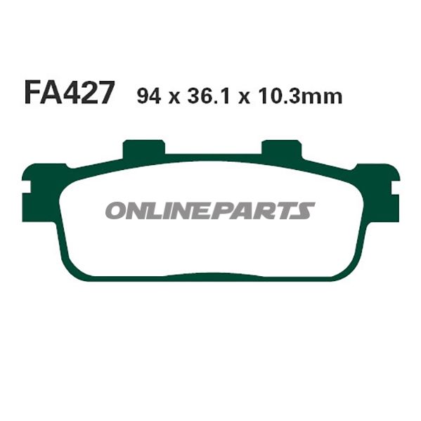 Brake Pads Std Ebc Fa427tt