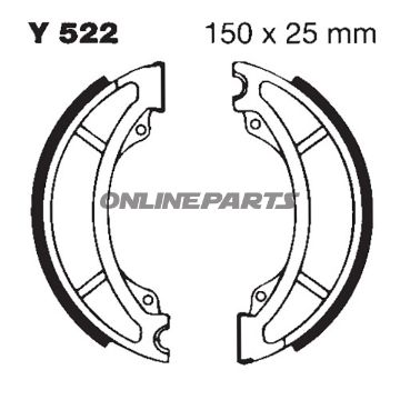 Brake Shoes Rear Excluding Springs Ebc