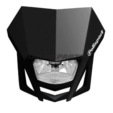 Off Road Headlamp With Number Board Blackpolisport Lmx