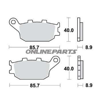 Brake Pads Std Trwaltn 7375157/7630038
