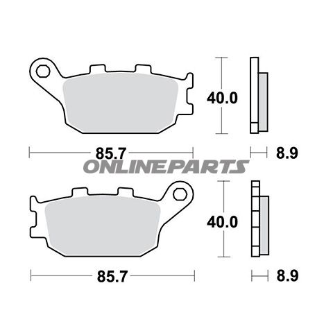 Brake Pads Std Trwaltn 7375157/7630038