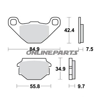 Brake Pads Std Trwaltn 7375397