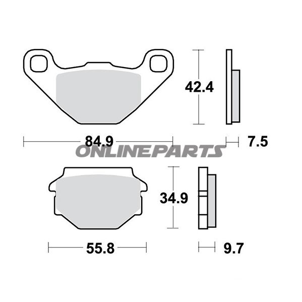 Brake Pads Std Trwaltn 7375397