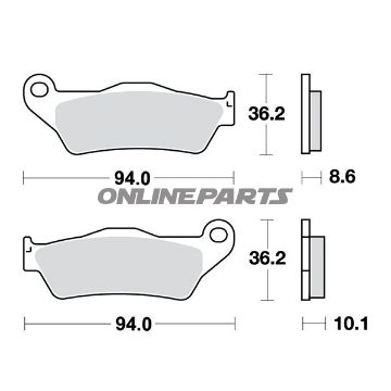 Brake Pads Std Trwaltn 7324247/7630060