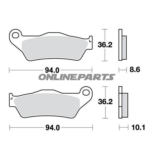 Brake Pads Std Trwaltn 7324247/7630060