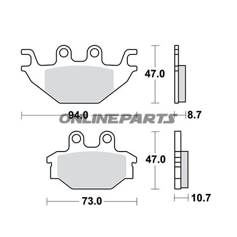 Brake Pads Std Trwaltn 7323157