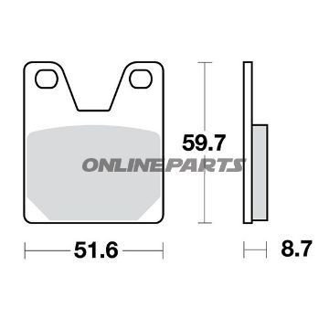 Brake Pads Std Trwaltn 7321656