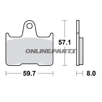 Brake Pads Std Trwaltn 7324015