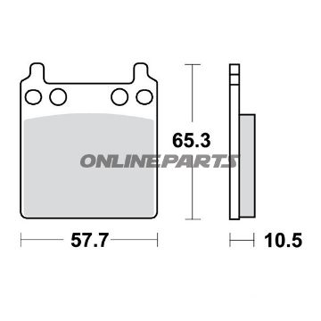 Brake Pads Std Trwaltn 7326143