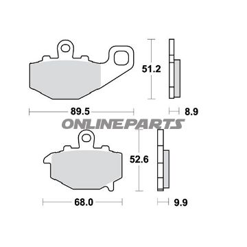 Brake Pads Std Trwaltn 7376536/7630067