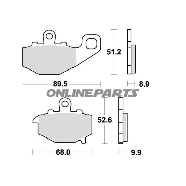 Brake Pads Std Trwaltn 7376536/7630067