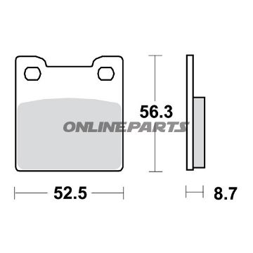 Brake Pads Std Trwaltn 7377617