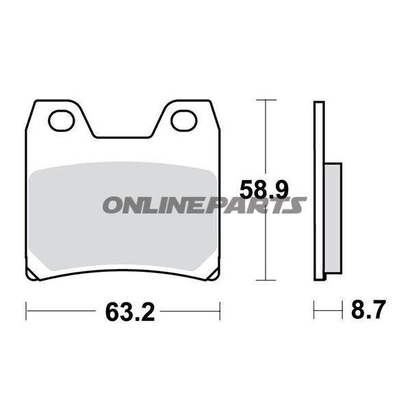Brake Pads Std Trwaltn 7324320