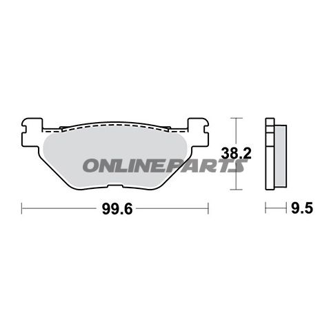 Brake Pads Std Trwaltn 7320344/7630105